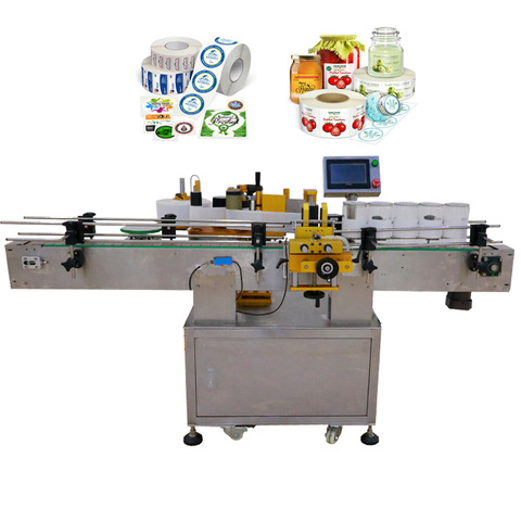 Stroj na označovanie štítkov s obojstrannou plochou štvorcovou okrúhlou fľašou / štítkom s označením Balenie Plniaci uzáver Stroj na nanášanie štítkov Výrobca 