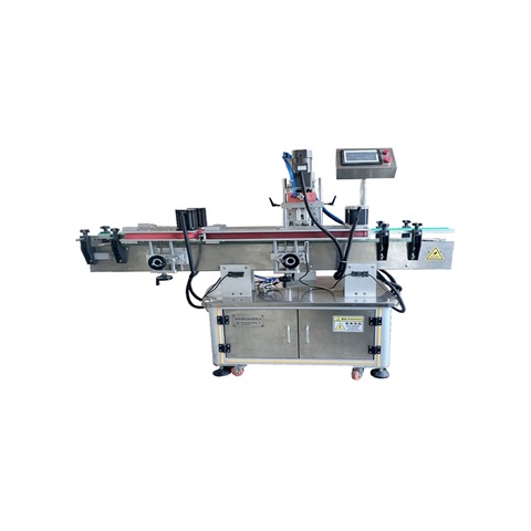 Automatický stojanový štítok s nálepkou na plochý vysoko presný štítkovací stroj Kozmetický obväzový púder Stroj na označovanie práškov 