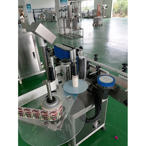 Dvojstranný etiketovací stroj s plochým štvorcovým okrúhlym štítkom na fľašu / samolepku s označením Baliaci stroj s plniacim uzáverom Výrobca aplikátora etikiet 
