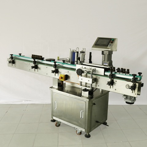 Automatický etiketovací stroj s plochým boxom, stolový štítkovací stroj s taškovým povrchom 