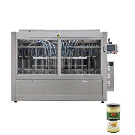 Automatický plniaci stroj na omáčky / zaseknutia / kečupy s vysokou viskozitou lineárneho typu 