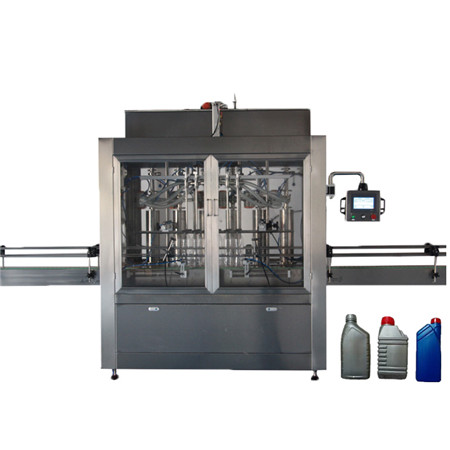 Plniaci fľaškovací stroj s lineárnym piestom na automatické varenie / rastlinný olej / potravinový olej na fľaše 